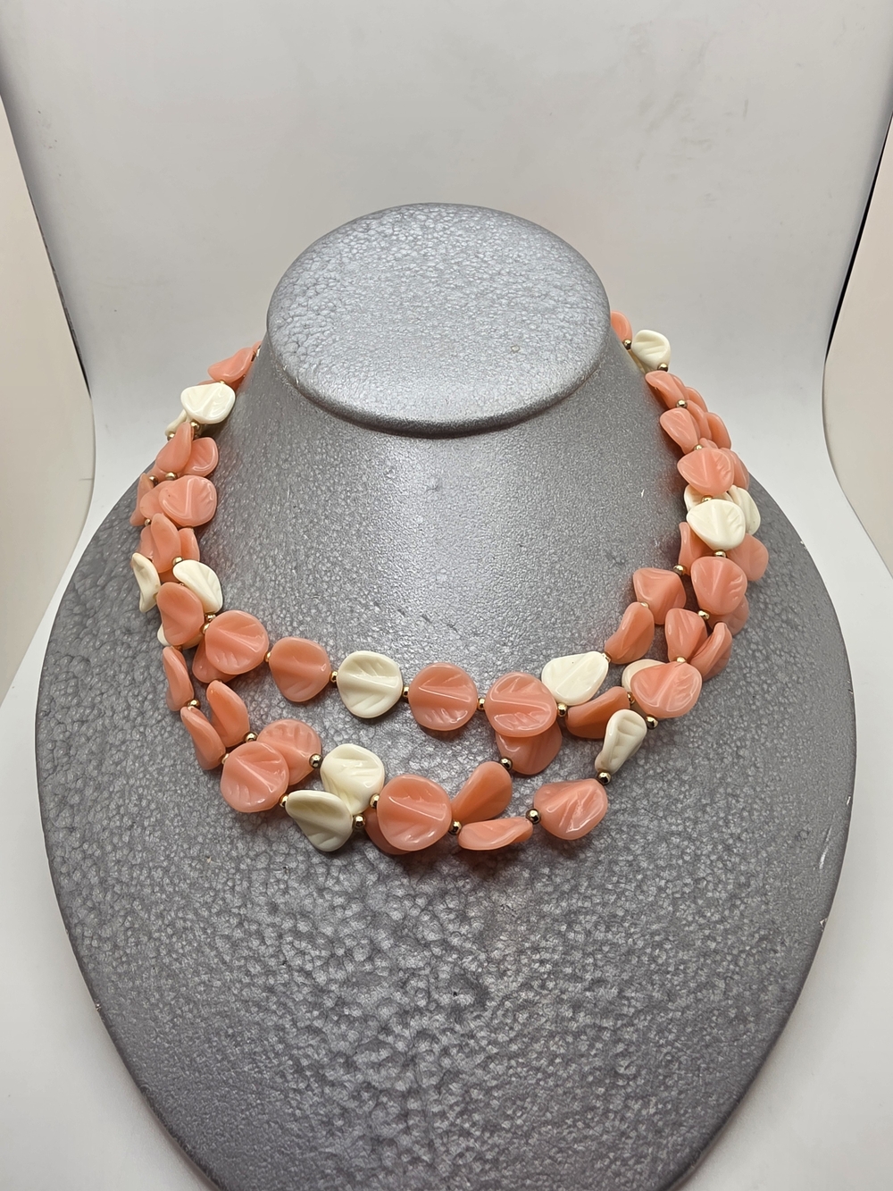 Mid-Century Modern Triple Strand Necklace